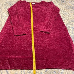 Lula roe deep pink chenille tunic